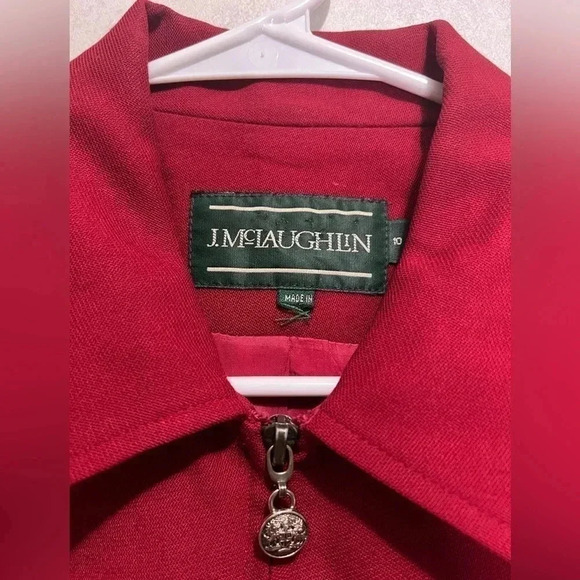 J.MCLAUGHLIN VINTAGE Red Blazer Made in USA Size 10 - Picture 3 of 10